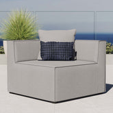 Saybrook Outdoor Patio Upholstered Sectional Sofa Corner Chair Modway Model: eei-4210